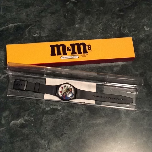 Vintage Spokescandies collectable Watch. Saxophone playing Blue M&M 1996 main image 8